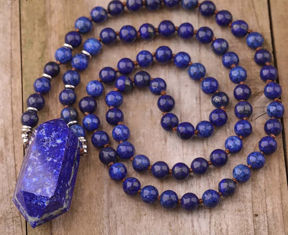 Lapis Lazuli Mala Necklace