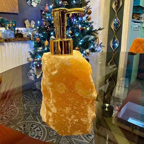 The Power of Yellow Jade: Introducing Our Yellow Jade Stone Soap Dispenser