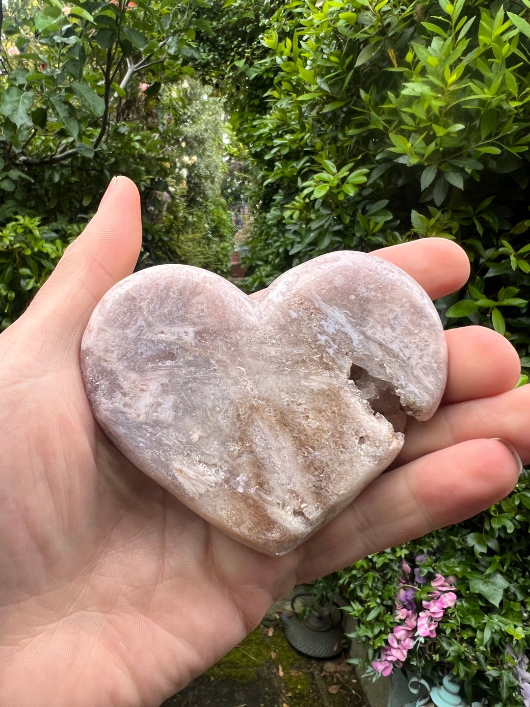 Heart Shape Pink Amethyst