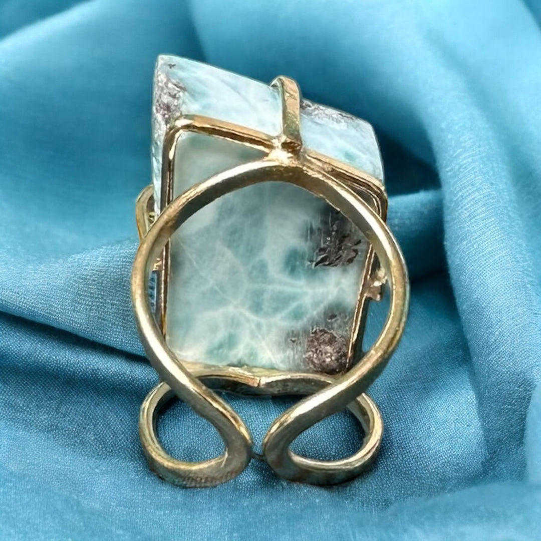 Amazonian Gem Collection Larimar Ring