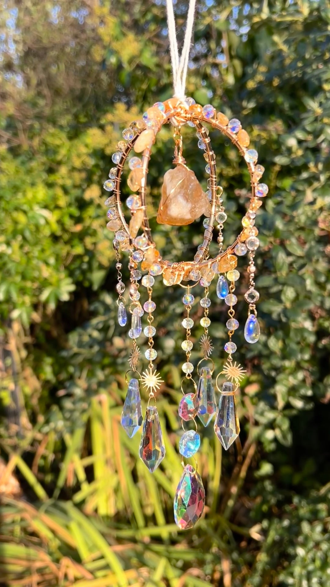 Citrine Crystal Sun Catcher – Abundance & Rainbow Maker