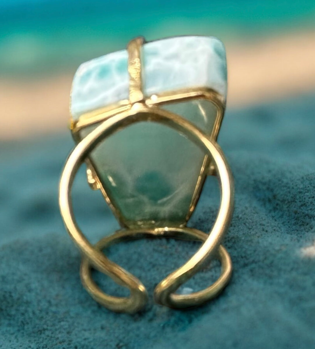 Amazonian Gem Collection Larimar Ring