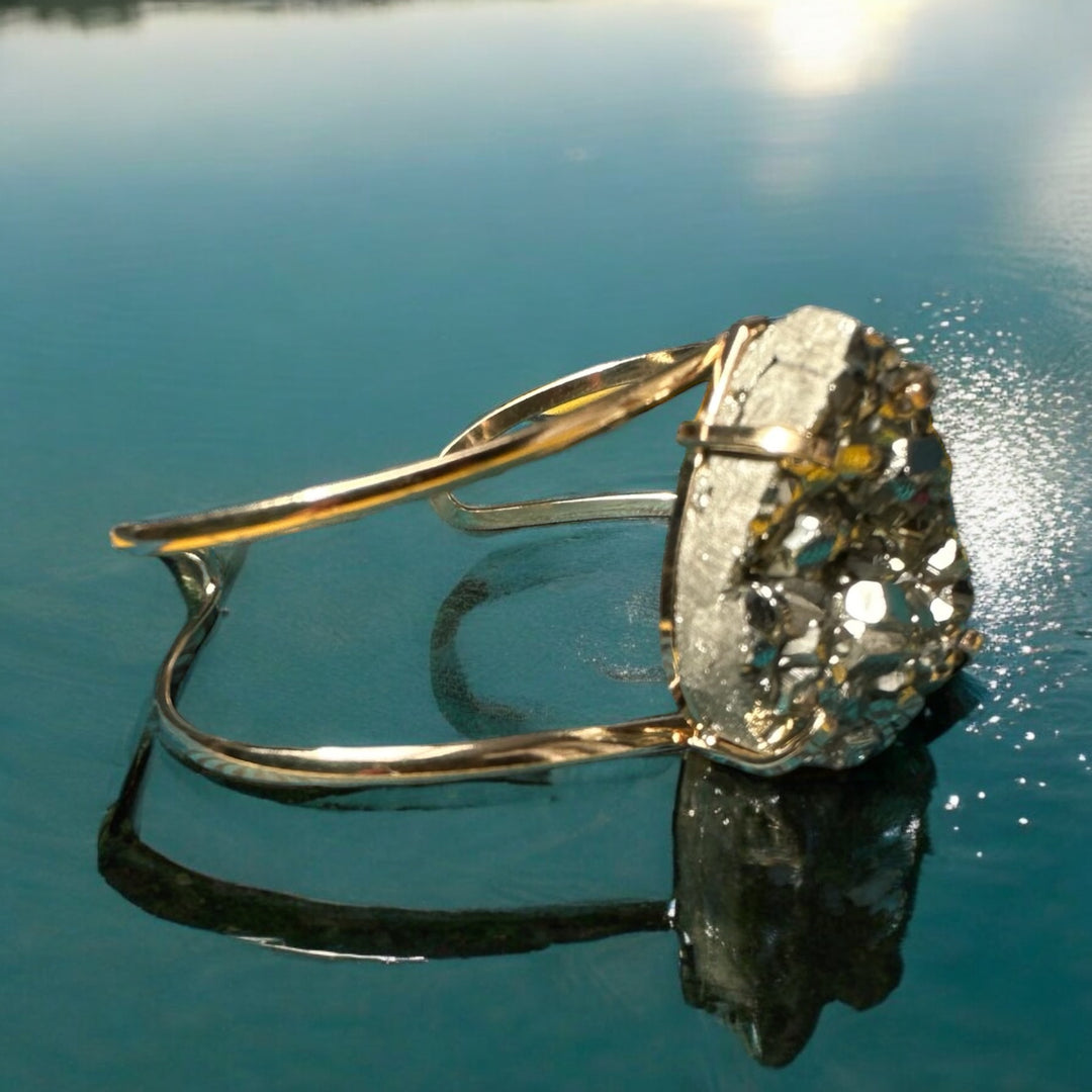 Amazonian Gem Collection Pyrite Bangle