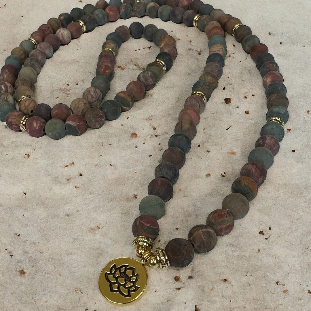 Picasso Jasper Mala Necklace