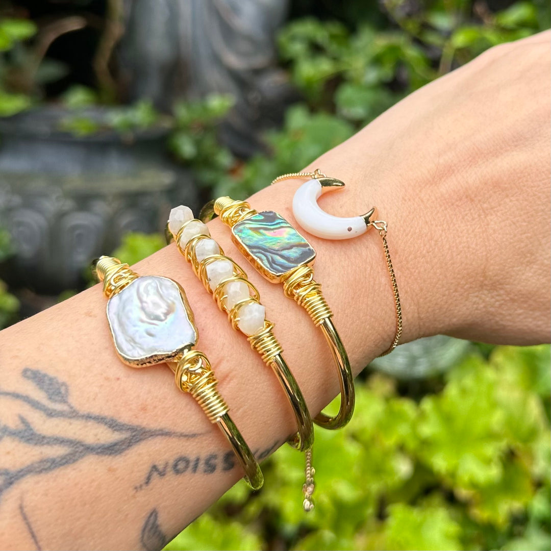 Ethereal Abalone Bangle