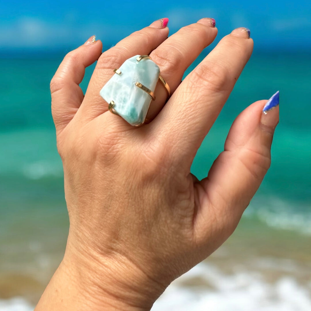 Amazonian Gem Collection Larimar Ring