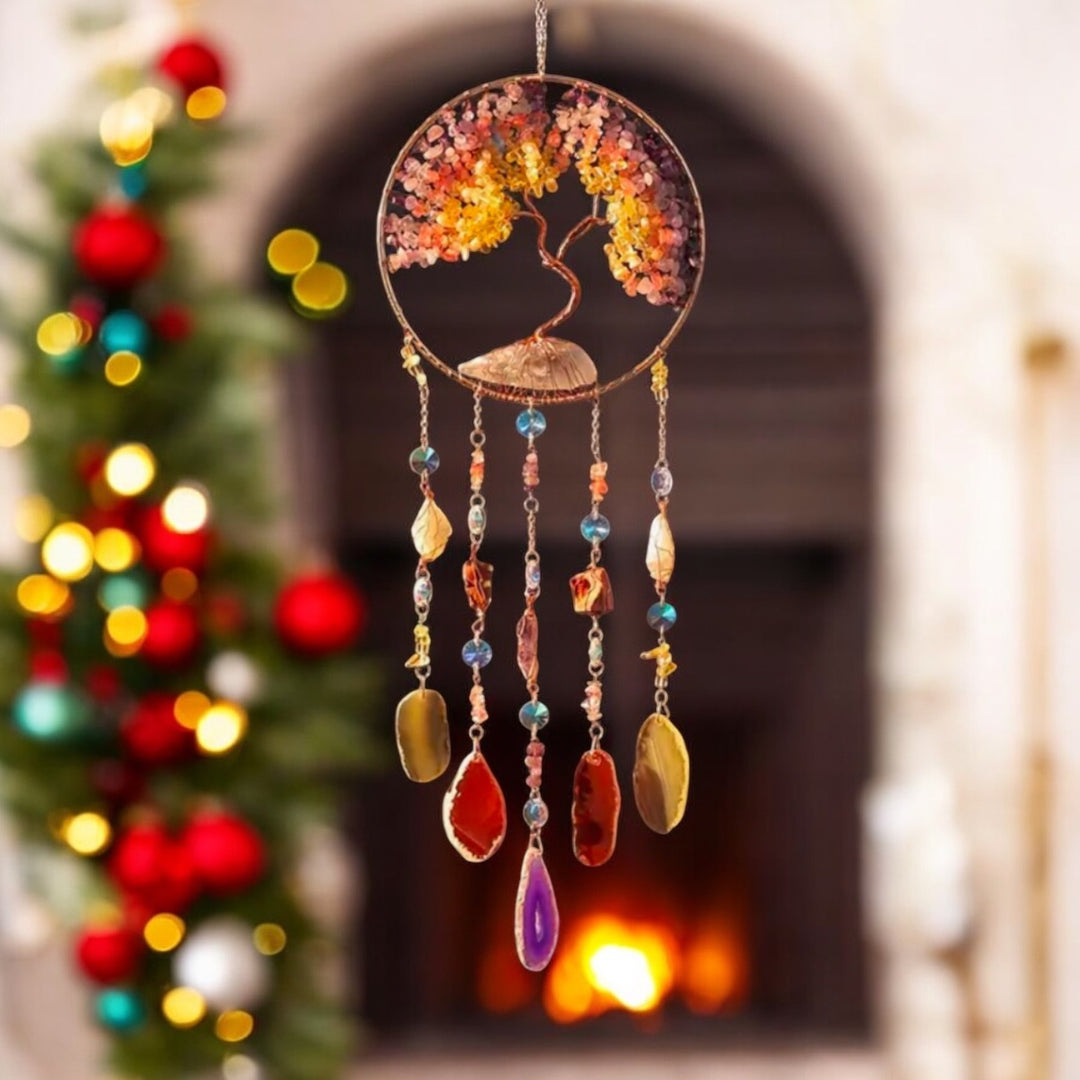 Tree Of Life 
Natural Stone Sun Catcher