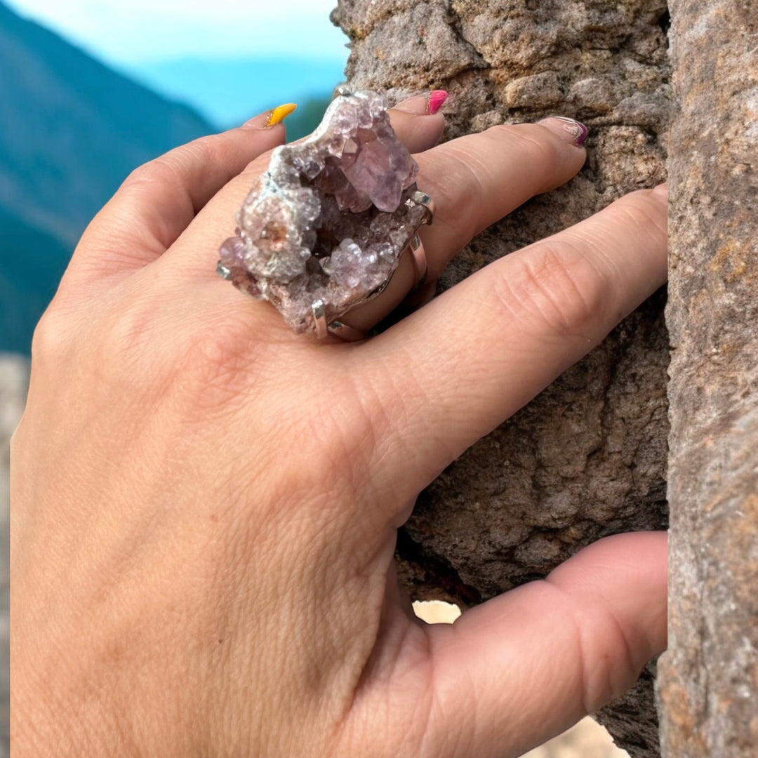 Amazonian Gem Collection Pink Amethyst Ring