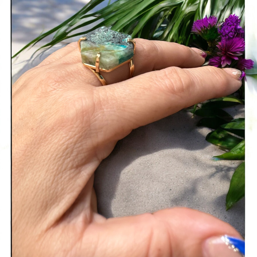 Amazonian Gem Collection Chrysocolla Ring