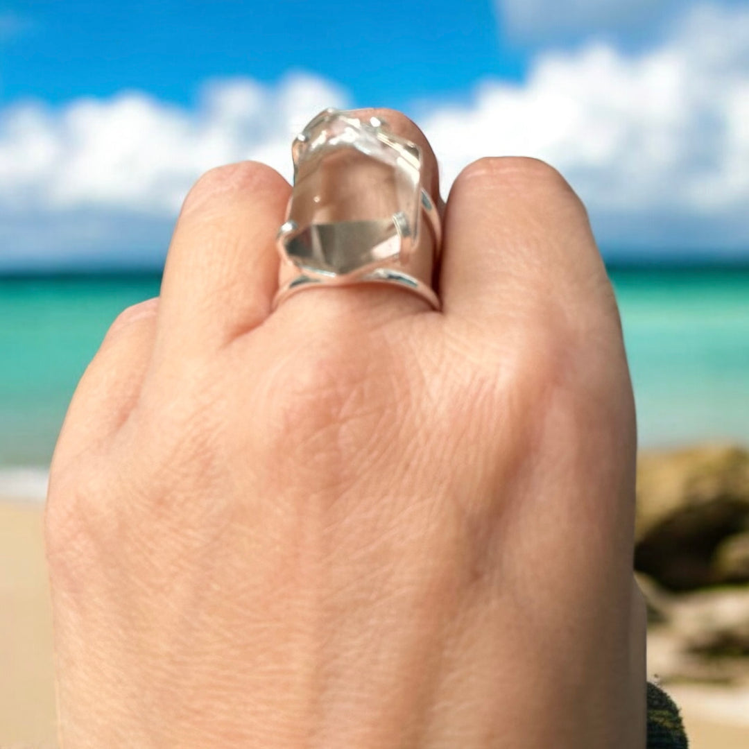 Amazonian Gem Collection Clear Quartz Ring