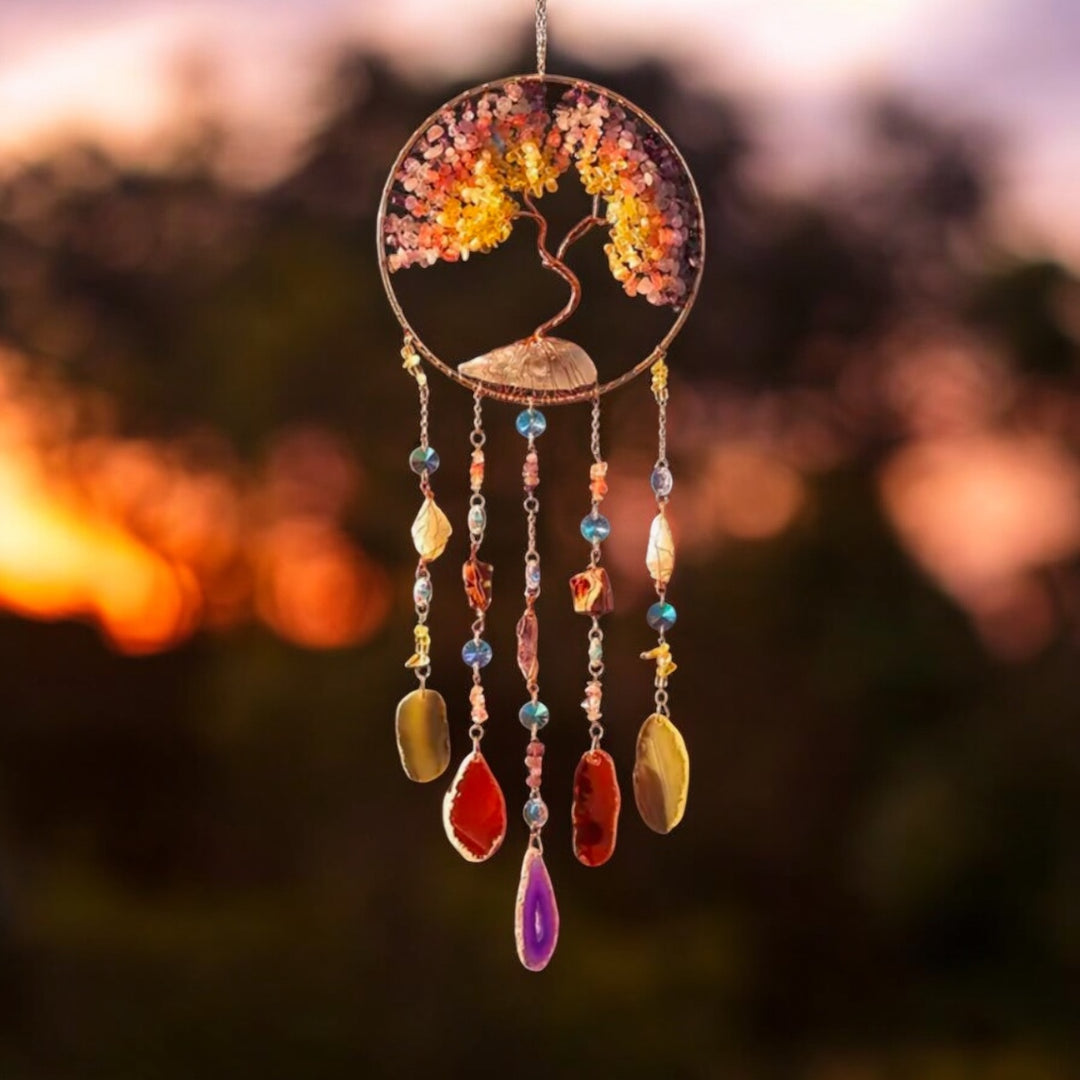 Tree Of Life 
Natural Stone Sun Catcher