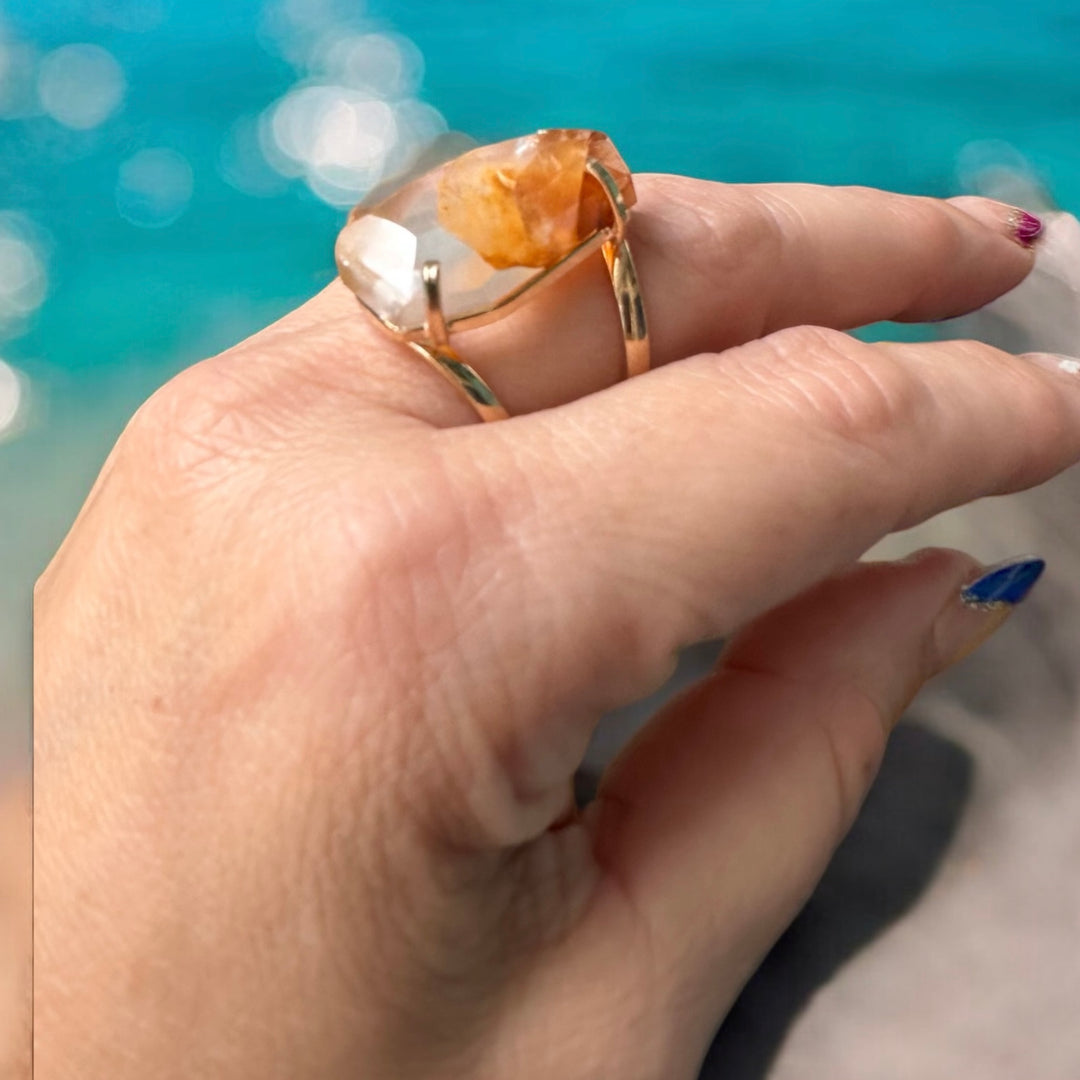 Amazonian Gem Collection Golden Healer Ring