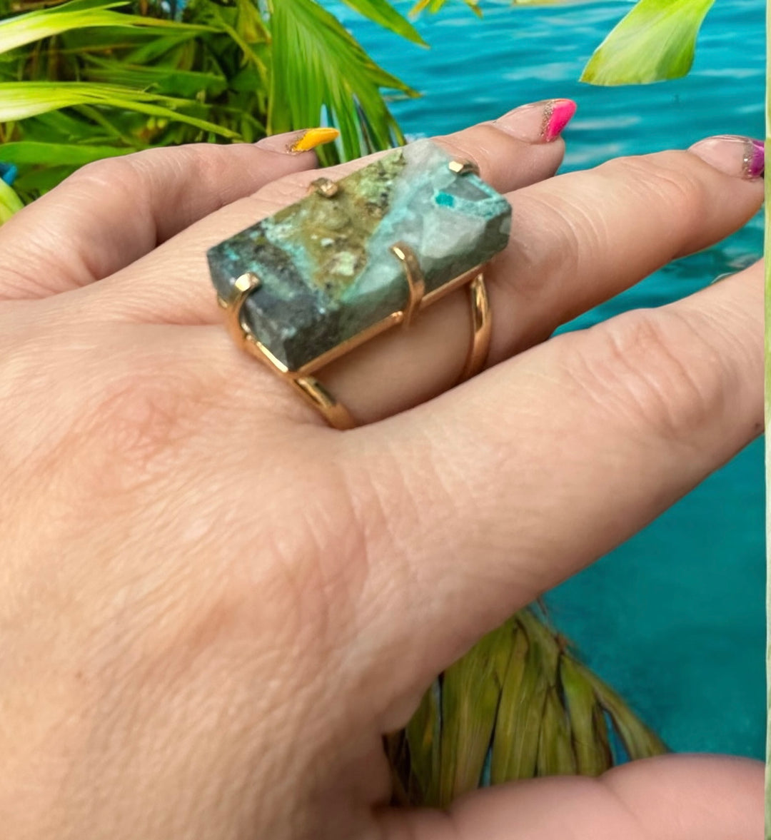 Amazonian Gem Collection Chrysocolla Ring