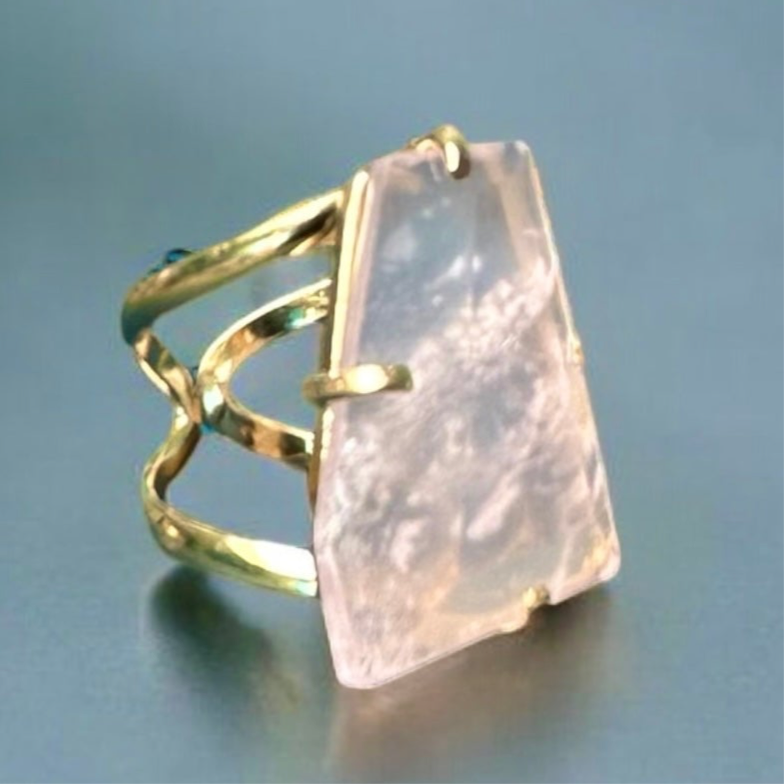 Amazonian Gem Collection Rose Quartz Ring