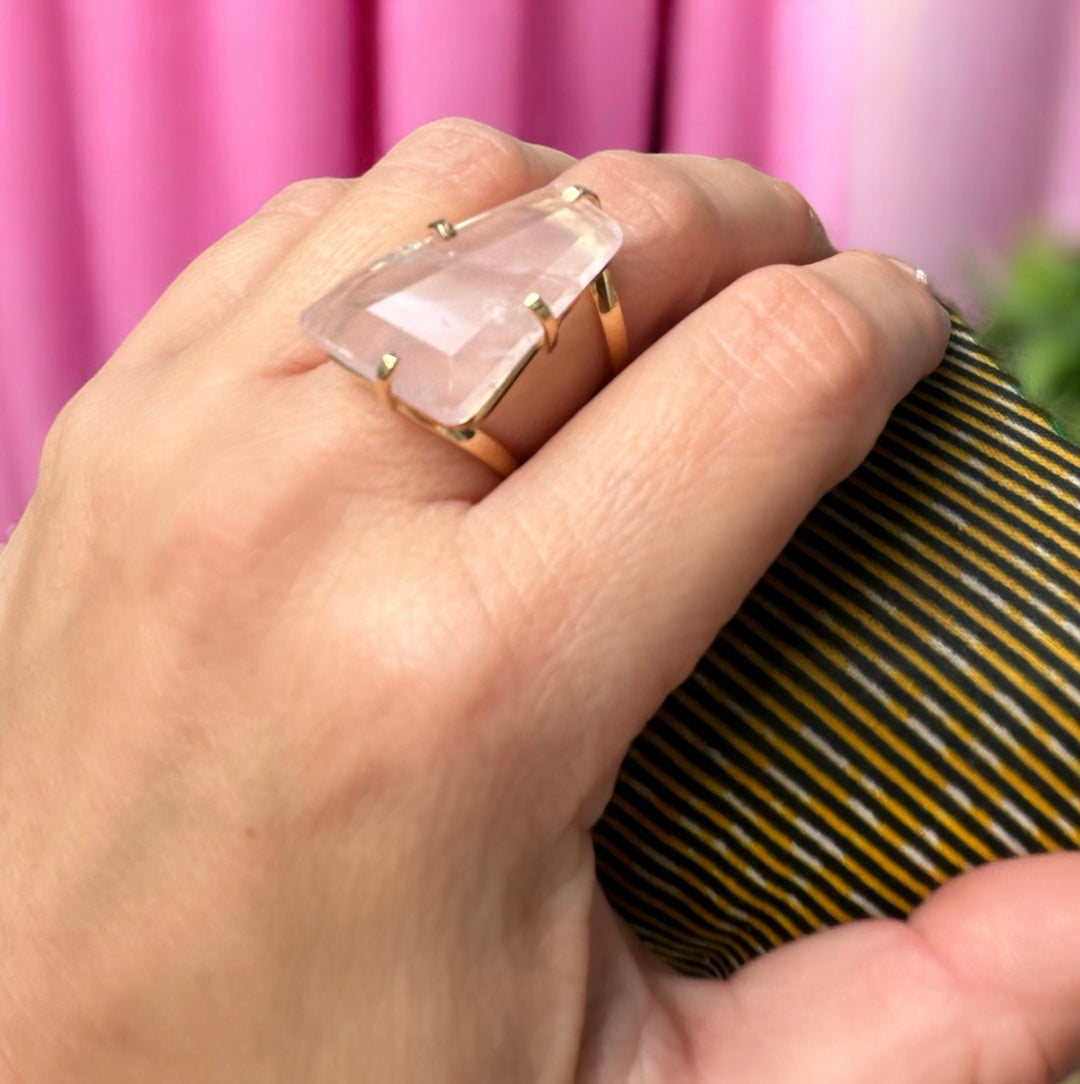 Amazonian Gem Collection Rose Quartz Ring