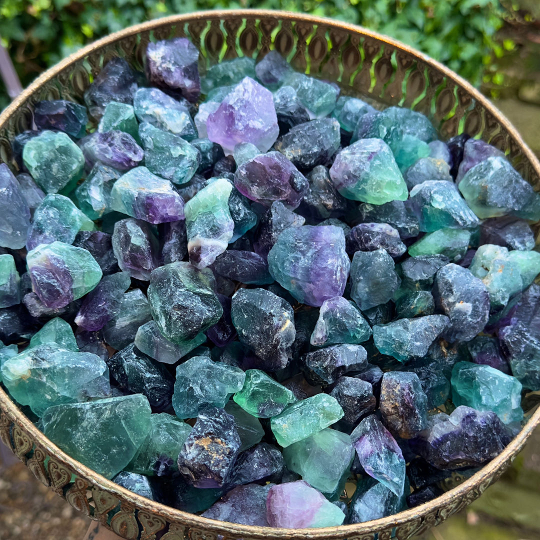 Natural Rough Rainbow Fluorite