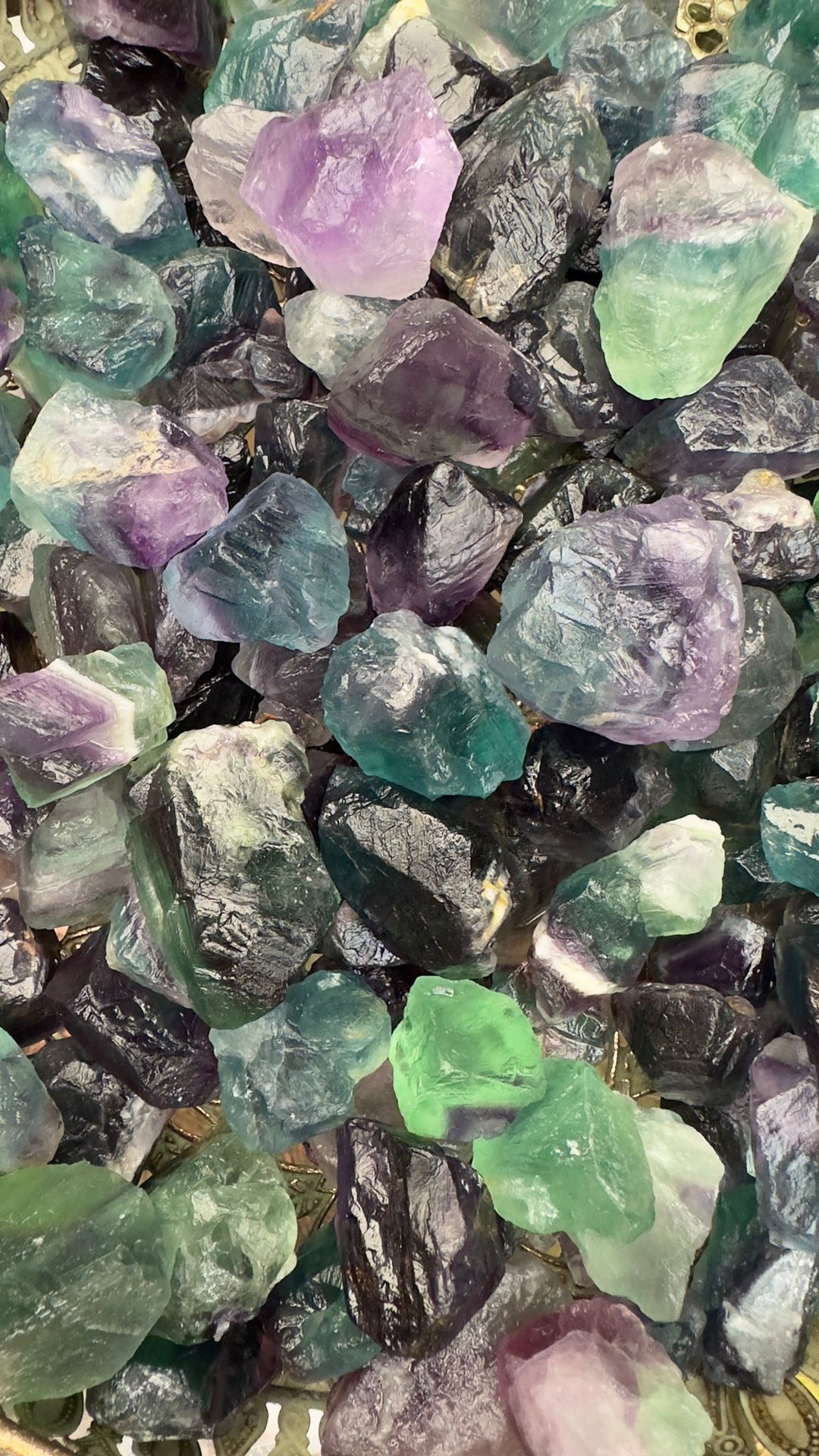 Natural Rough Rainbow Fluorite