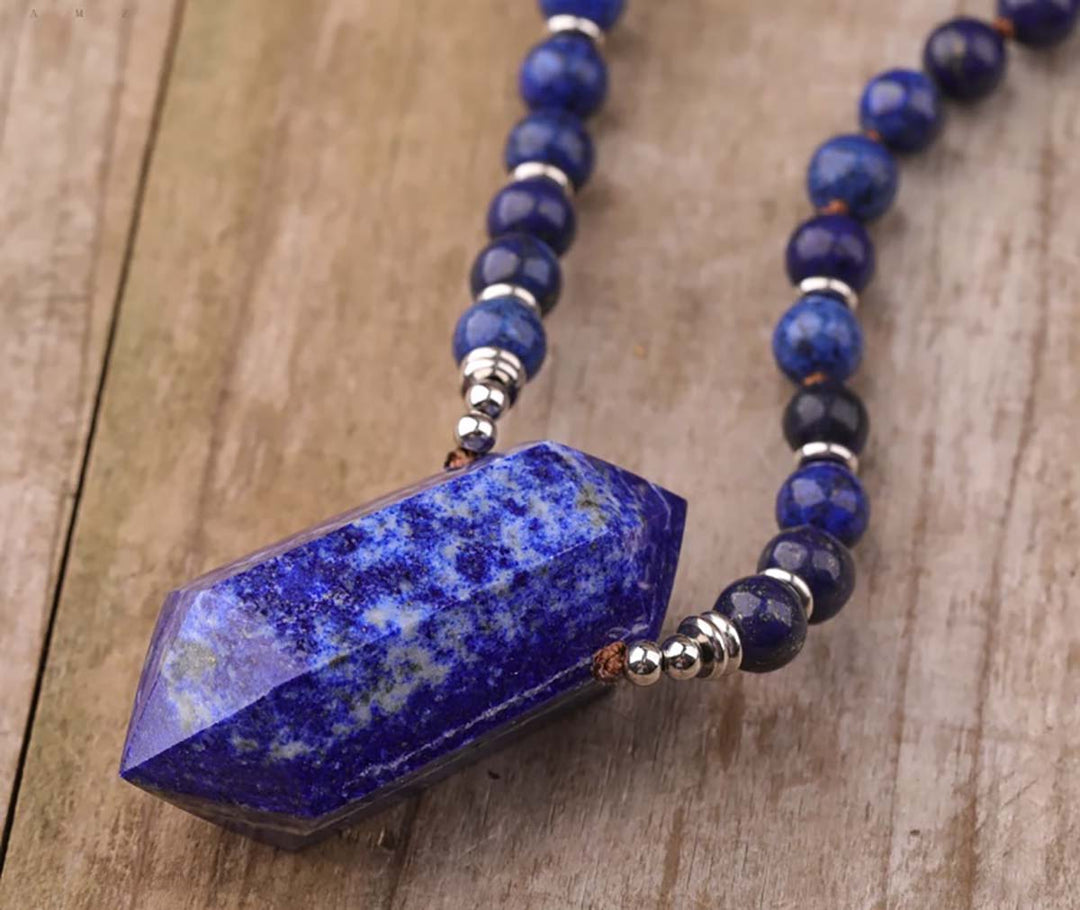 Lapis Lazuli Mala Necklace 