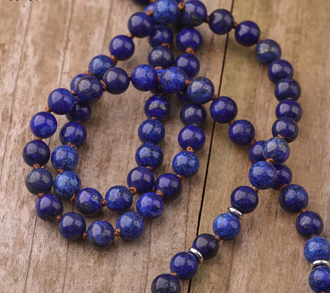 Lapis Lazuli Mala Necklace 