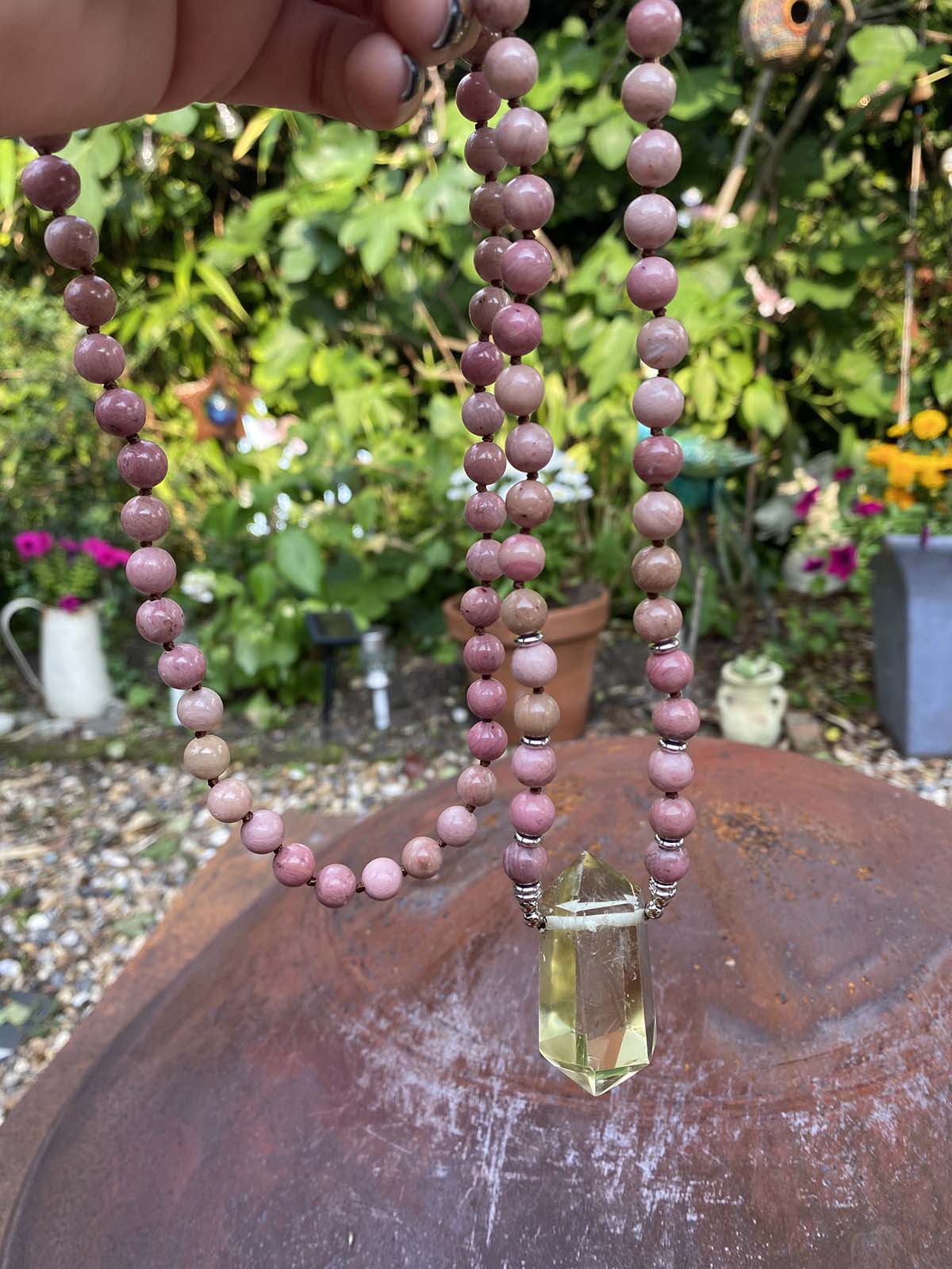 Rhodonite mala sale