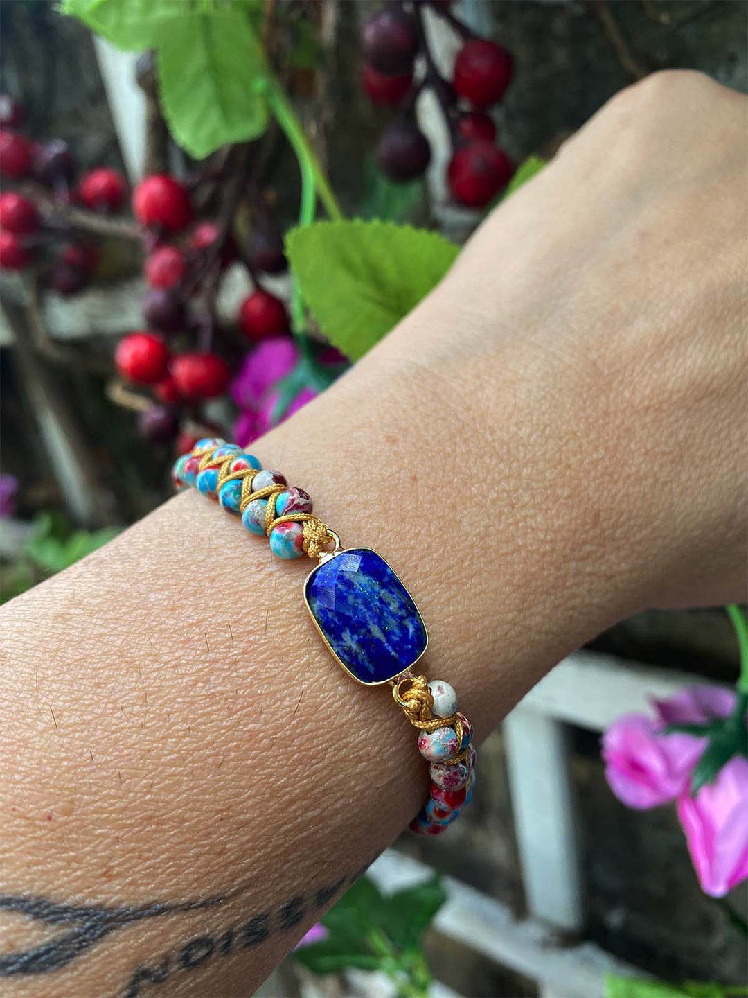 Lolita woven Lapis Lazuli Bracelet