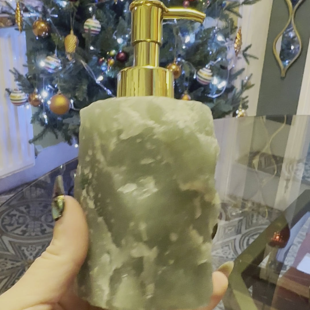 Green Aventurine Natural Stone Soap Dispenser