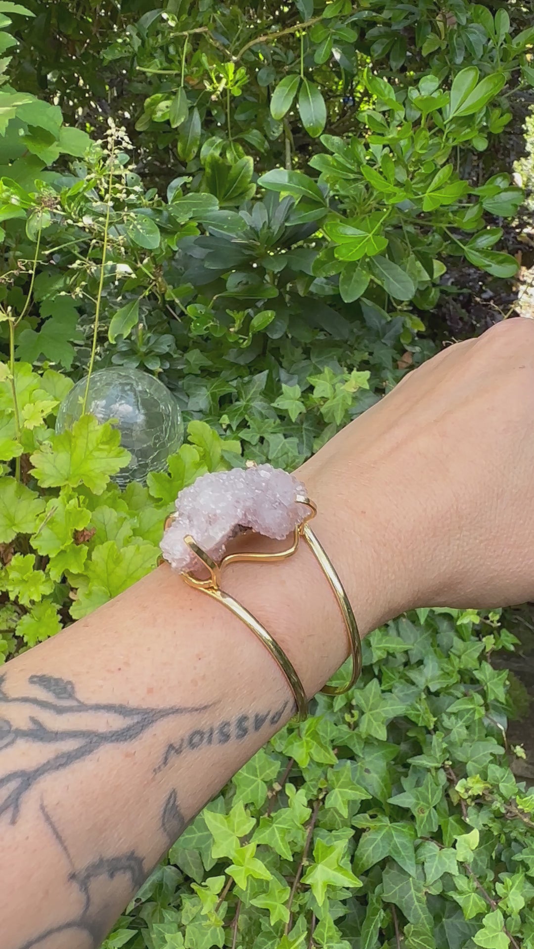 Amazonian Gem Collection Pink Amethyst Bangle