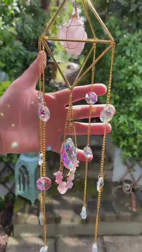 Rose Quartz Sun Catcher