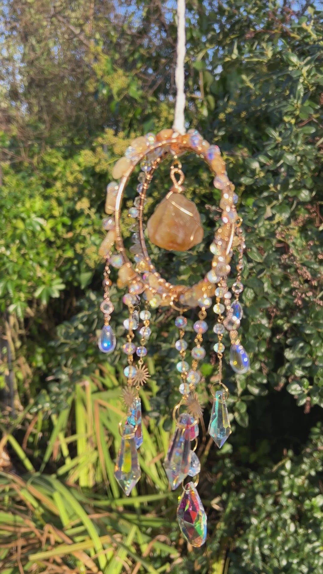 Citrine Crystal Sun Catcher – Abundance & Rainbow Maker