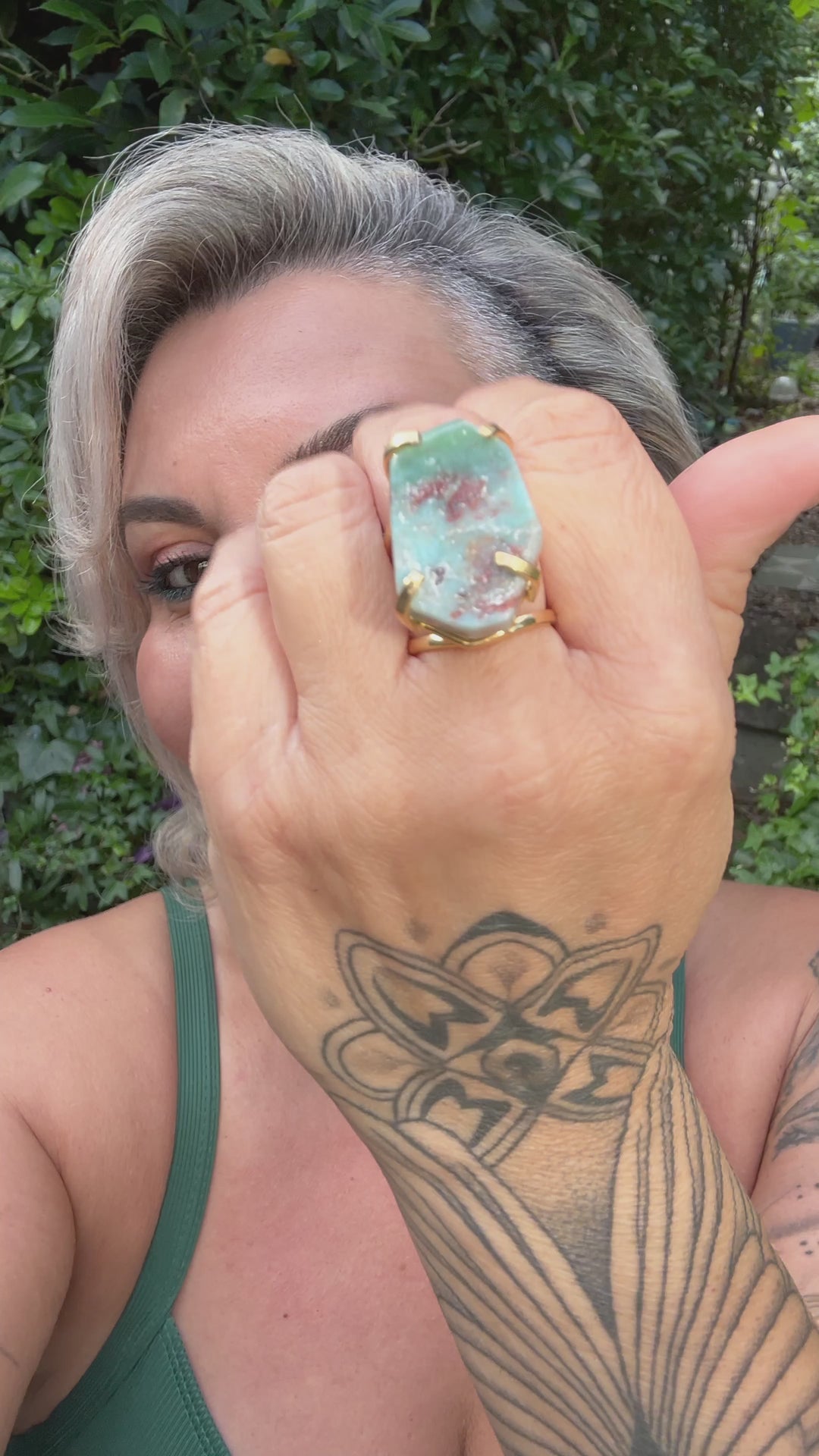 Amazonian Gem Collection Larimar Ring