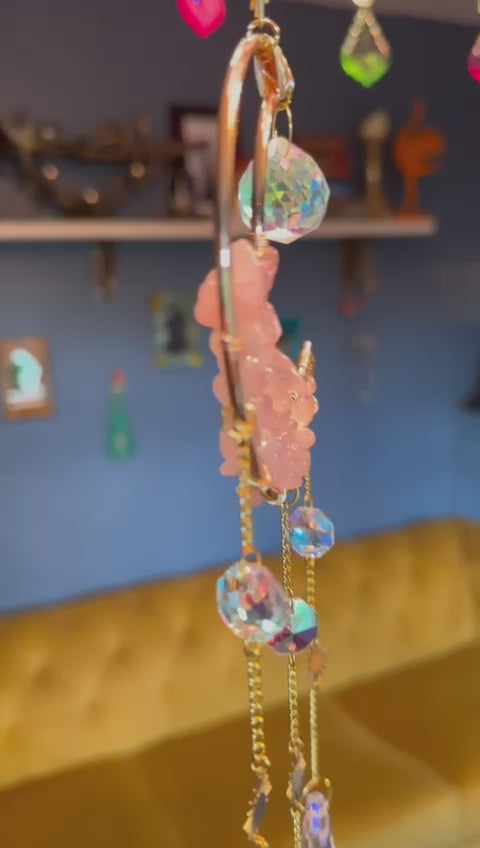 Rose  quartz moon Sun catcher’s